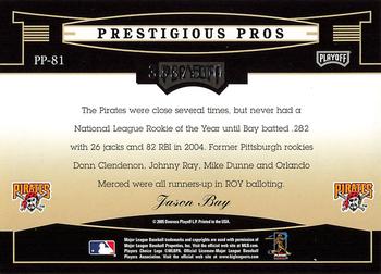 2005 Playoff Prestige - Prestigious Pros Orange #PP-81 Jason Bay Back