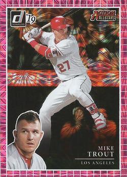 2019 Donruss - Action All-Stars Pink Fireworks #AA3 Mike Trout Front