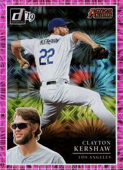 2019 Donruss - Action All-Stars Pink Fireworks #AA6 Clayton Kershaw Front