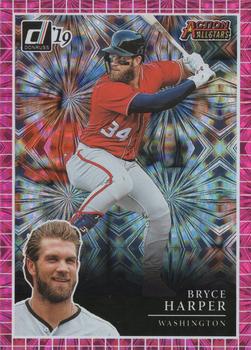 2019 Donruss - Action All-Stars Pink Fireworks #AA8 Bryce Harper Front