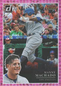 2019 Donruss - Action All-Stars Pink Fireworks #AA10 Manny Machado Front