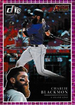 2019 Donruss - Action All-Stars Pink Fireworks #AA11 Charlie Blackmon Front