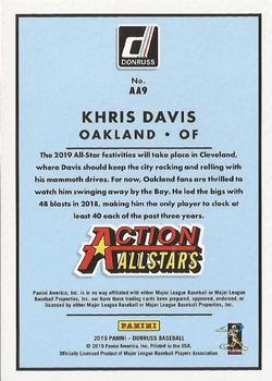 2019 Donruss - Action All-Stars Rapture #AA9 Khris Davis Back
