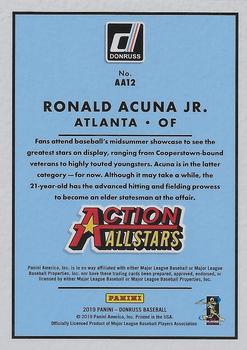 2019 Donruss - Action All-Stars Red #AA12 Ronald Acuna Jr. Back