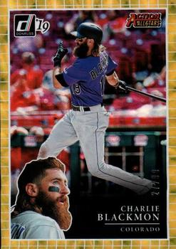 2019 Donruss - Action All-Stars Gold #AA11 Charlie Blackmon Front