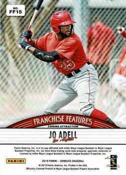 2019 Donruss - Franchise Features Diamond #FF15 Jo Adell / Mike Trout Back