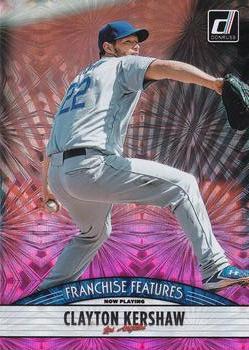 2019 Donruss - Franchise Features Pink Fireworks #FF14 A.J. Puk / Clayton Kershaw Front
