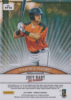 2019 Donruss - Franchise Features Pink Fireworks #FF16 Buster Posey / Joey Bart Back