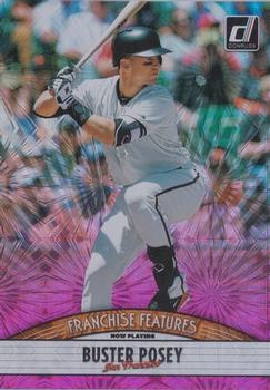 2019 Donruss - Franchise Features Pink Fireworks #FF16 Buster Posey / Joey Bart Front