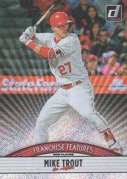 2019 Donruss - Franchise Features Rapture #FF15 Jo Adell / Mike Trout Front