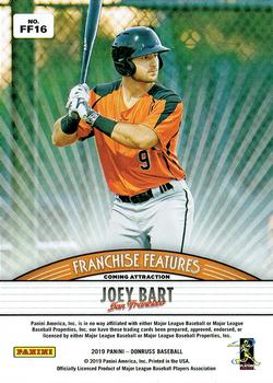 2019 Donruss - Franchise Features Rapture #FF16 Buster Posey / Joey Bart Back