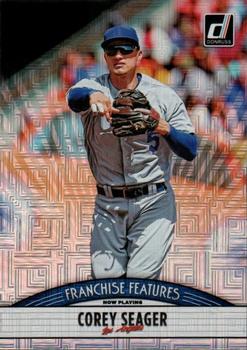 2019 Donruss - Franchise Features Vector #FF7 Corey Seager / Brendan Rodgers Front