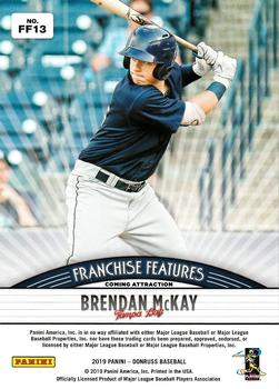 2019 Donruss - Franchise Features Vector #FF13 Anthony Rizzo / Brendan McKay Back