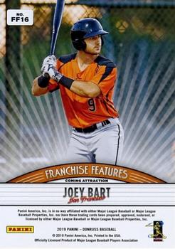 2019 Donruss - Franchise Features Vector #FF16 Buster Posey / Joey Bart Back