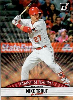 2019 Donruss - Franchise Features Bronze #FF15 Jo Adell / Mike Trout Front