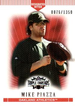 2007 Topps Triple Threads #36 Mike Piazza Front