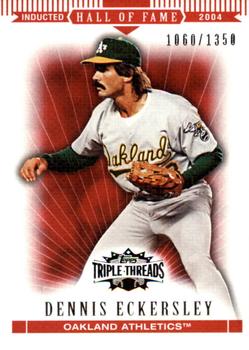 2007 Topps Triple Threads #40 Dennis Eckersley Front