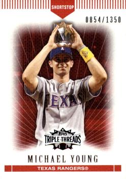 2007 Topps Triple Threads #49 Michael Young Front