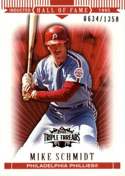 2007 Topps Triple Threads #90 Mike Schmidt Front