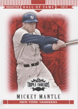 2007 Topps Triple Threads #7 Mickey Mantle Front