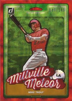 2019 Donruss - Nicknames Red #N3 Mike Trout Front