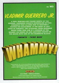 2019 Donruss - Whammy #W3 Vladimir Guerrero Jr. Back