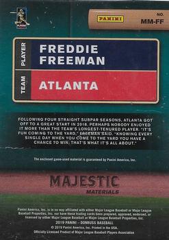 2019 Donruss - Majestic Materials #MM-FF Freddie Freeman Back