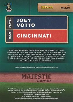 2019 Donruss - Majestic Materials #MM-JV Joey Votto Back