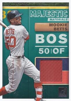 2019 Donruss - Majestic Materials #MM-MB Mookie Betts Front