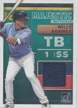2019 Donruss - Majestic Materials #MM-WA Willy Adames Front