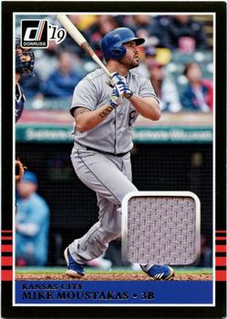 2019 Donruss - Retro 1985 Materials #85M-MM Mike Moustakas Front