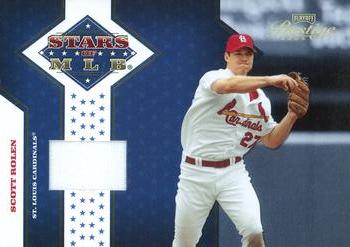 2005 Playoff Prestige - Stars of MLB Material Jersey #MLB-14 Scott Rolen Front