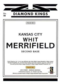 2019 Donruss - Independence Day #10 Whit Merrifield Back