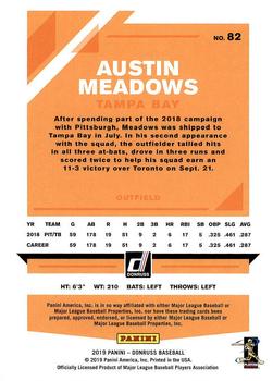 2019 Donruss - Independence Day #82 Austin Meadows Back