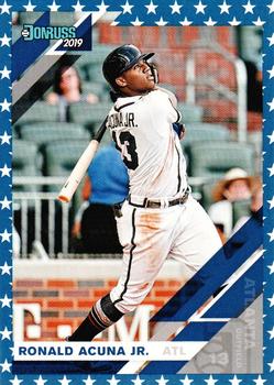 2019 Donruss - Independence Day #87 Ronald Acuna Jr. Front