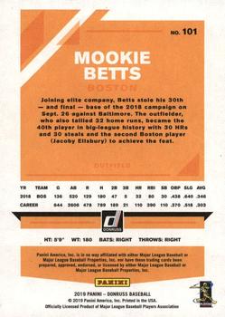 2019 Donruss - Independence Day #101 Mookie Betts Back