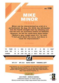 2019 Donruss - Independence Day #118 Mike Minor Back
