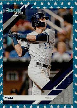 2019 Donruss - Independence Day #190 Christian Yelich Front