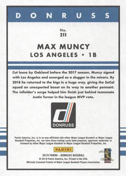 2019 Donruss - Independence Day #211 Max Muncy Back