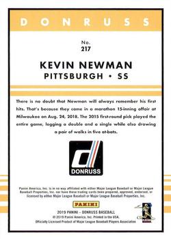 2019 Donruss - Independence Day #217 Kevin Newman Back