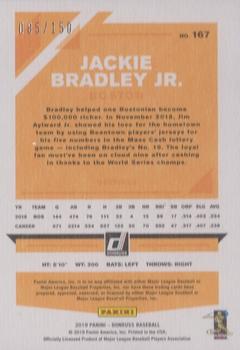 2019 Donruss - 150th Anniversary #167 Jackie Bradley Jr. Back