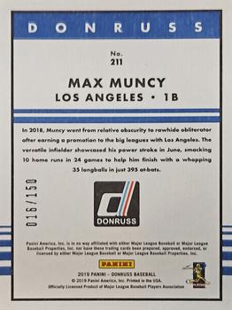 2019 Donruss - 150th Anniversary #211 Max Muncy Back