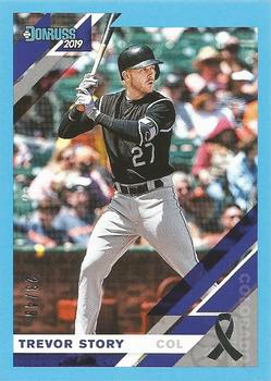 2019 Donruss - Father's Day Ribbon #185 Trevor Story Front