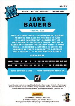 2019 Donruss - Mother's Day Ribbon #39 Jake Bauers Back