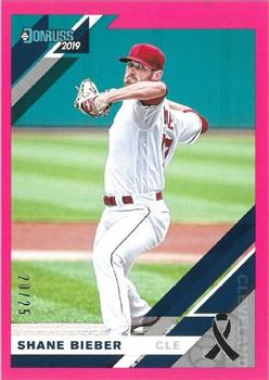 2019 Donruss - Mother's Day Ribbon #107 Shane Bieber Front