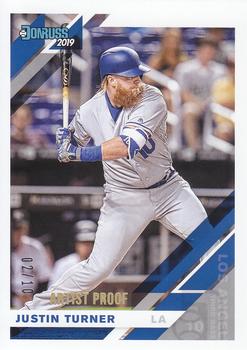 2019 Donruss - Artist Proof #95 Justin Turner Front