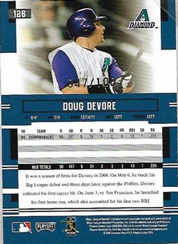 2005 Playoff Prestige - Xtra Bases Purple #126 Doug Devore Back