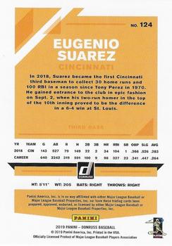 2019 Donruss - Holo Orange #124 Eugenio Suarez Back