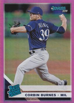 2019 Donruss - Holo Pink #33 Corbin Burnes Front