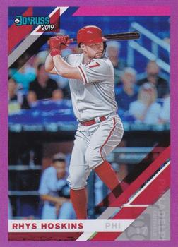 2019 Donruss - Holo Pink #104 Rhys Hoskins Front